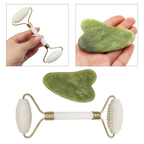 Jade Roller & Gua Sha Set – Facial Massager Jade Roller & Gua Sha Set – Facial Massager