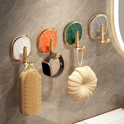 2pcs Luxury Punch-Free Adhesive Wall Hooks 2pcs Luxury Punch-Free Adhesive Wall Hooks