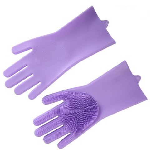 2pcs Silicone Washing Gloves