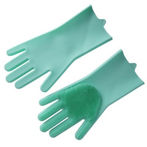 2pcs Silicone Washing Gloves