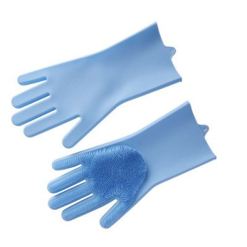 2pcs Silicone Washing Gloves