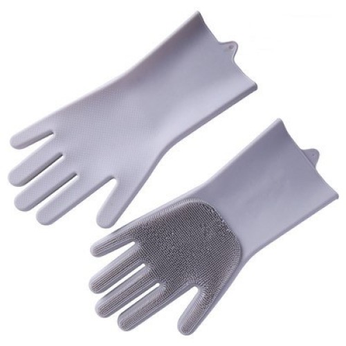 2pcs Silicone Washing Gloves