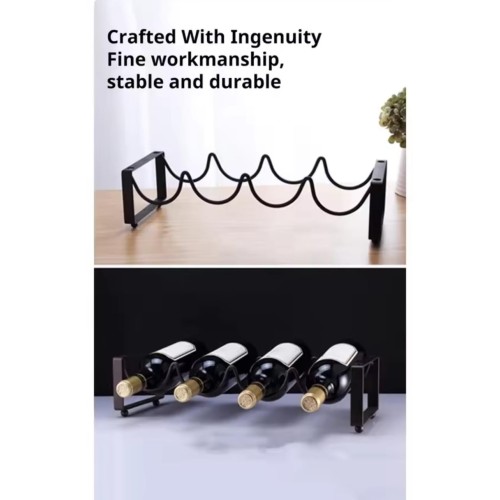 Metallic Carbon Wine Holder – 4 Slot Metallic Carbon Wine Holder – 4 Slot