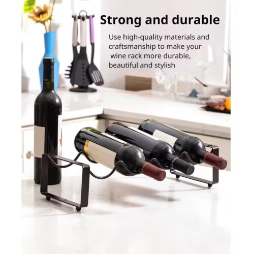 Metallic Carbon Wine Holder – 4 Slot Metallic Carbon Wine Holder – 4 Slot