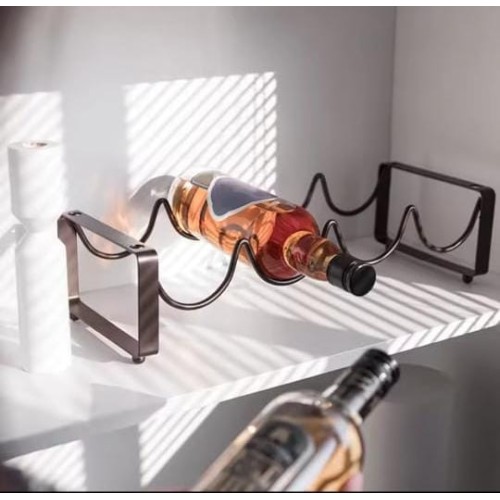 Metallic Carbon Wine Holder – 4 Slot