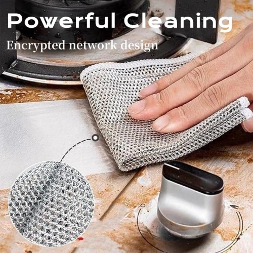 Multi-Purpose Magic Wire Dish Cleaning Cloth (Set of 5pcs) Multi-Purpose Magic Wire Dish Cleaning Cloth (Set of 5pcs)