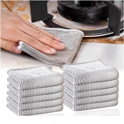 Multi-Purpose Magic Wire Dish Cleaning Cloth (Set of 5pcs)