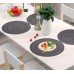 Elegant Round Woven Placemats – 6 pcs