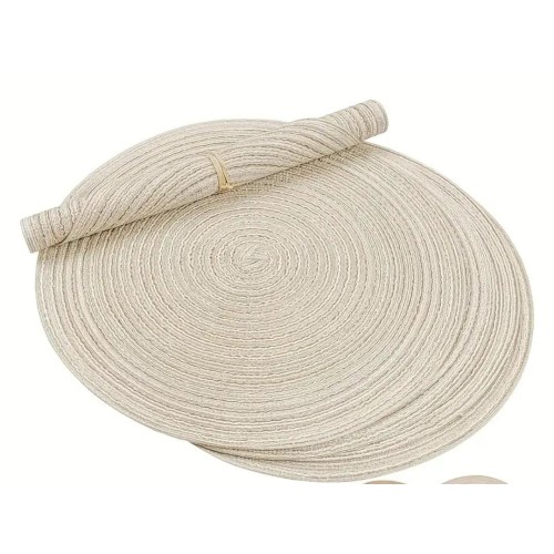 Elegant Round Woven Placemats – 6 pcs Elegant Round Woven Placemats – 6 pcs
