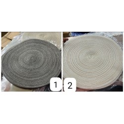 Elegant Round Woven Placemats – 6 pcs
