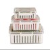Premium 3pcs Acrylic Food Storage Containers with Drainer Basket Premium 3pcs Acrylic Food Storage Containers with Drainer Basket