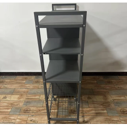 New Best Multi-Functional Kitchen Storage Rack with Visible Doors and Metal Handles
