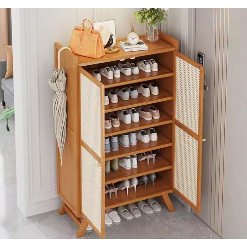 Wooden Bamboo Shoe Rack & Storage Cabinet – Eco-Friendly Organizer for Entryways Wooden Bamboo Shoe Rack & Storage Cabinet – Eco-Friendly Organizer for Entryways