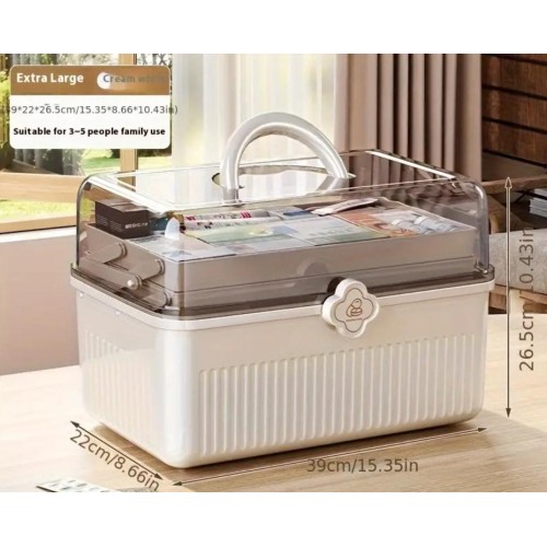 3-Layered Portable Medicine Storage Box 3-Layered Portable Medicine Storage Box