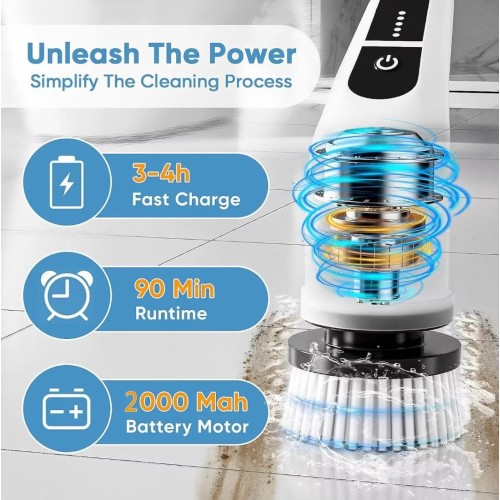 Rechargeable 7-in-1 Spin Scrubber Brush Rechargeable 7-in-1 Spin Scrubber Brush