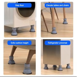 4pcs Adjustable Washer & Fridge Foot Pads