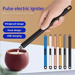 Rechargeable Pulse Arc Lighter – Flameless, Windproof & USB Rechargeable