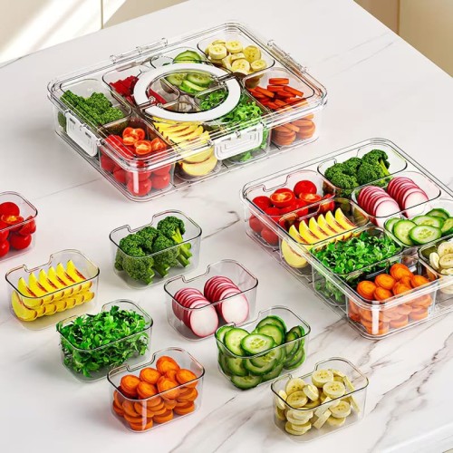 8-Compartment Clear Fridge Box 8-Compartment Clear Fridge Box