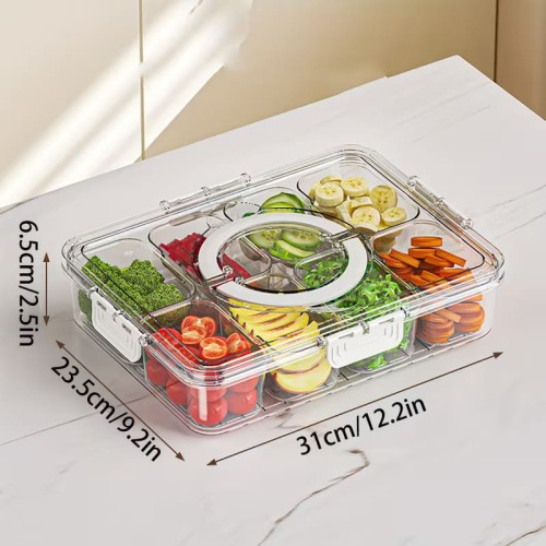 8-Compartment Clear Fridge Box 8-Compartment Clear Fridge Box