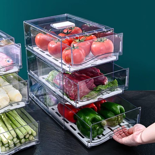 Fridge Box With A Pull-Out Drawer Design