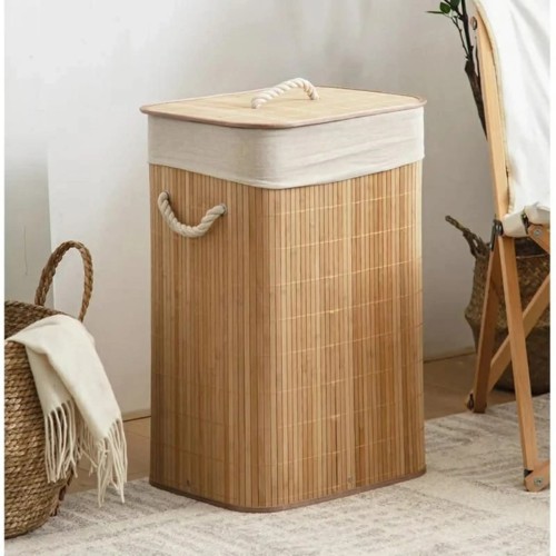 Large Capacity Foldable Bamboo Laundry Basket Large Capacity Foldable Bamboo Laundry Basket