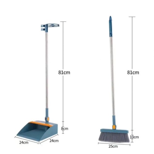2-in-1 Broom & Dustpan Combo Set