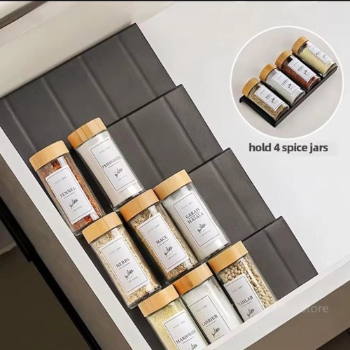 Spice Drawer Organizer Rack – 4 Layer