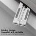 Adjustable aluminum laptop stand with a built-in cooling fan Adjustable aluminum laptop stand with a built-in cooling fan
