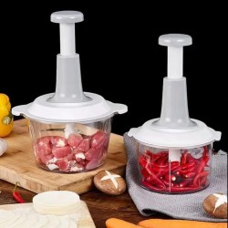 Manual Hand-Press Food Chopper