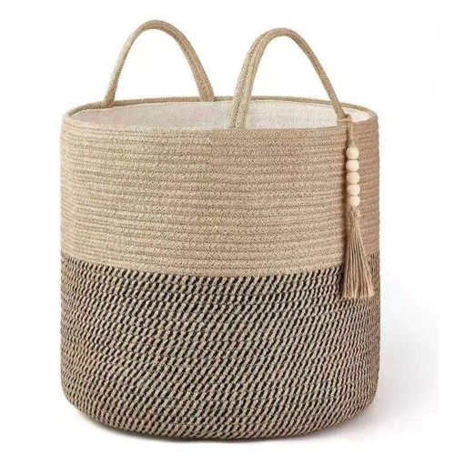 Wooven decorative laundry/toys basket