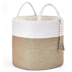 Wooven decorative laundry/toys basket