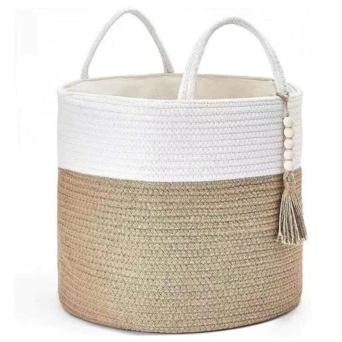 Wooven decorative laundry/toys basket