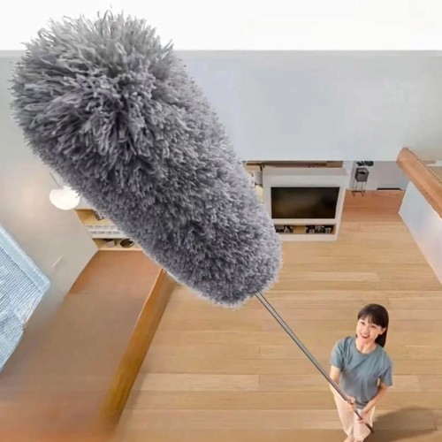 Telescopic microfibre duster