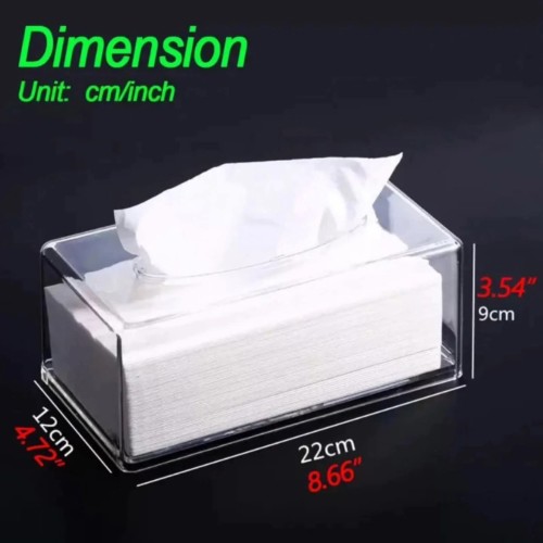 Transparent acrylic serviette box