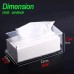Transparent acrylic serviette box