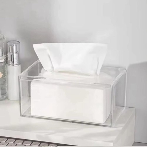 Transparent acrylic serviette box