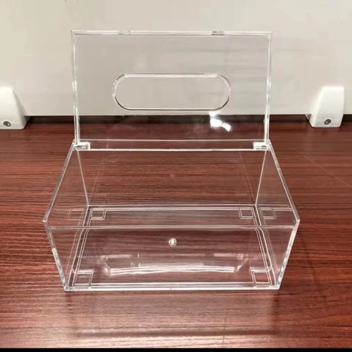 Transparent acrylic serviette box
