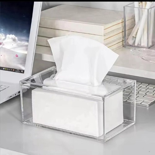 Transparent acrylic serviette box