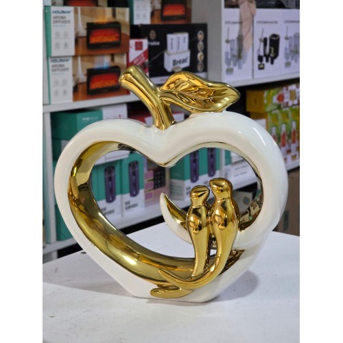 Ceramic Apple Golden Bird Decoration – 23cm Elegant Luxury Home Decor Statue Ceramic Apple Golden Bird Decoration – 23cm Elegant Luxury Home Decor Statue