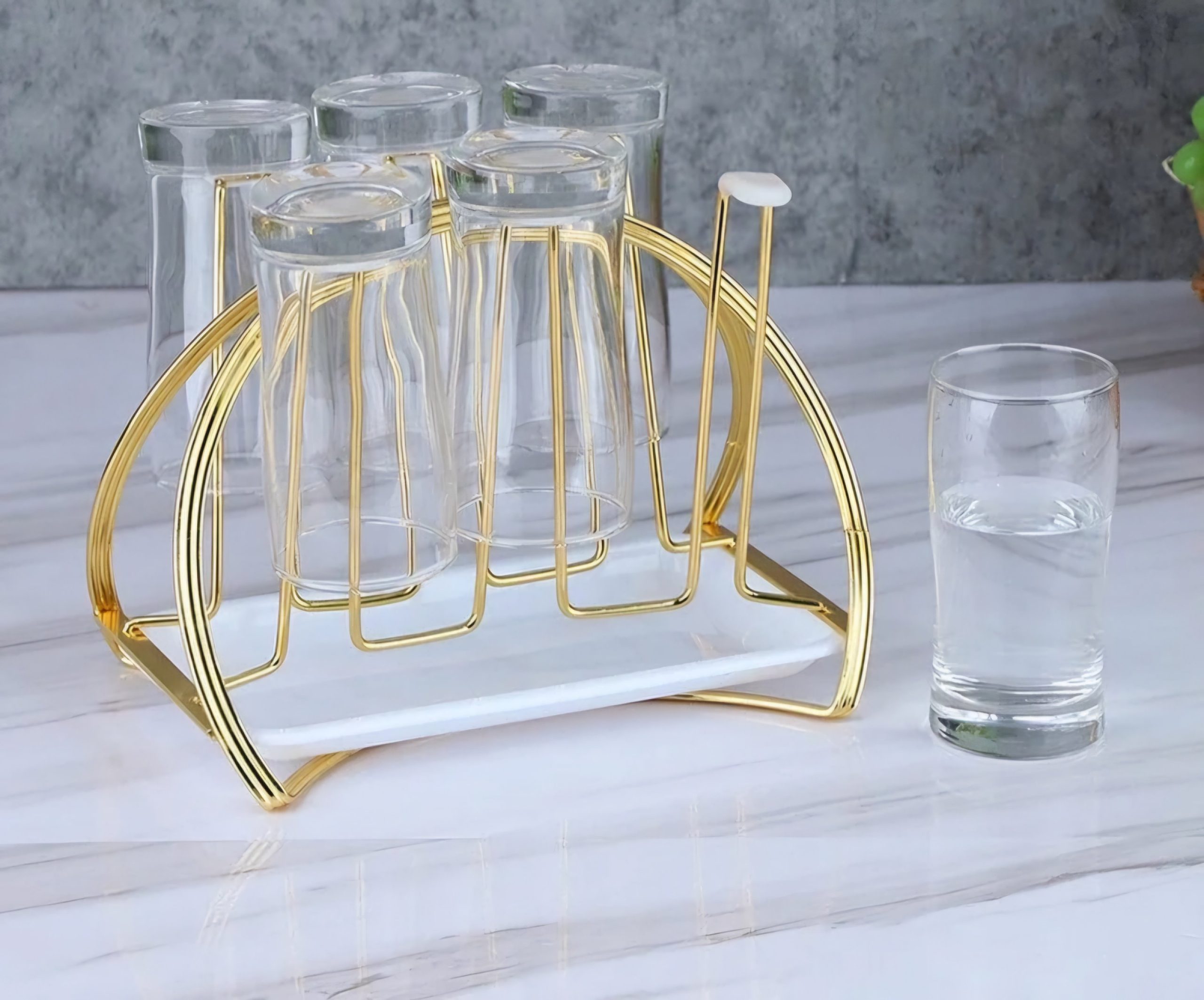 Glass/Cup Holder with Drainer – Durable, Stylish & Convenient