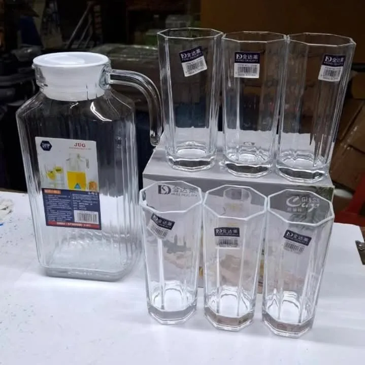Water Set 1.1Ltr & 6pcs Glasses