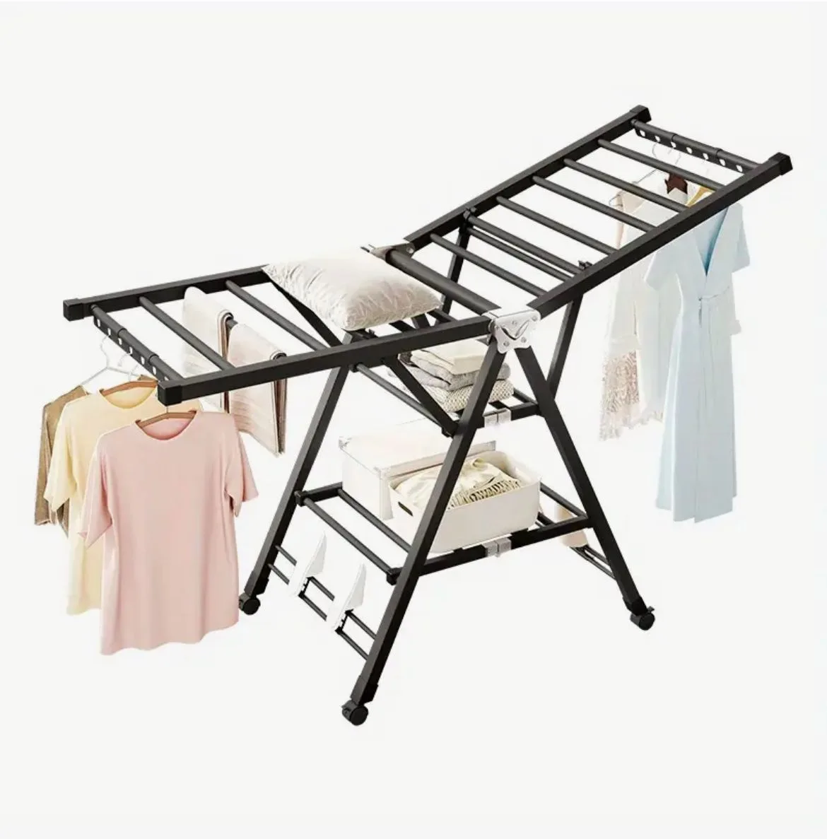Foldable Clothes Drying Rack