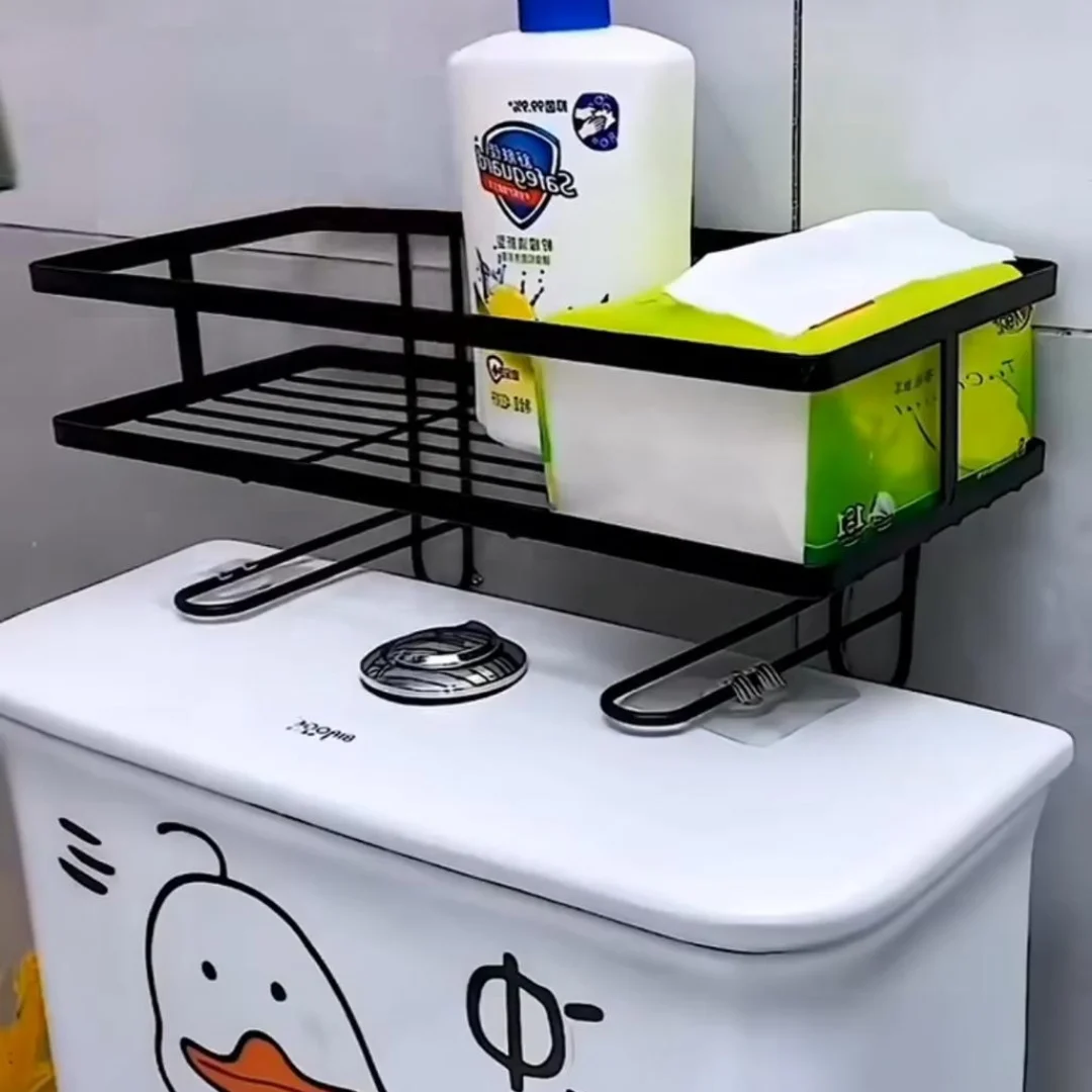 Single layer Over the Toilet Rack/Shelf Bathroom